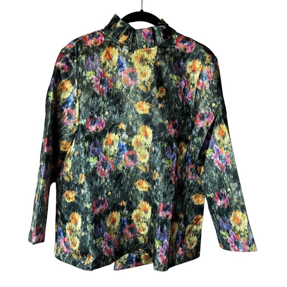NWT Tuckernuck Midnight Primrose Jacquard Faye Blouse